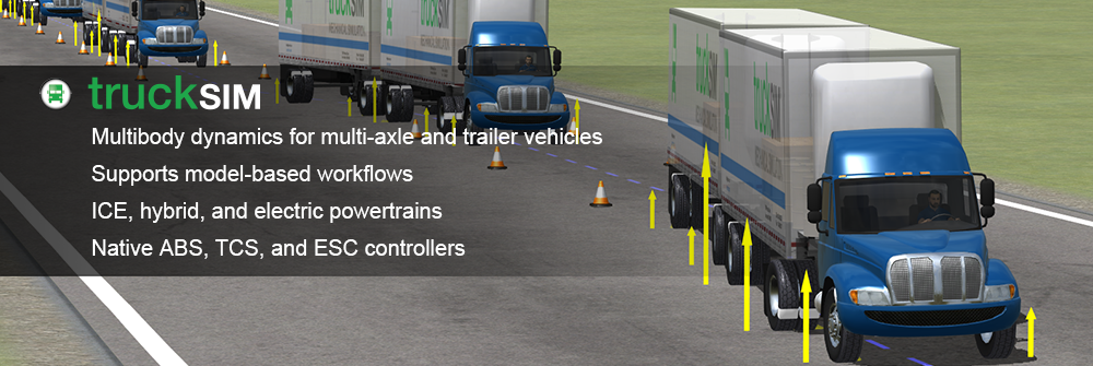 TruckSim - Design, develop, test and plan vehicle programs